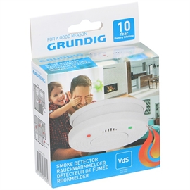 Grundig Brandvarnare B/O, 10 års batteri